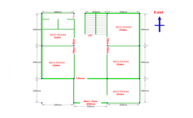 House plan in AutoCAD