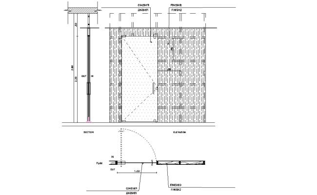 House Door Layout Details AutoCAD DWG Download