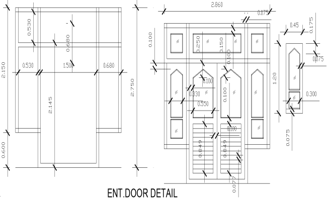 House Door Layout Details AutoCAD DWG File
