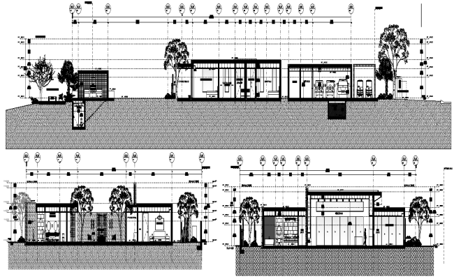 House Elevation Plan Layout Design AutoCAD DWG Download