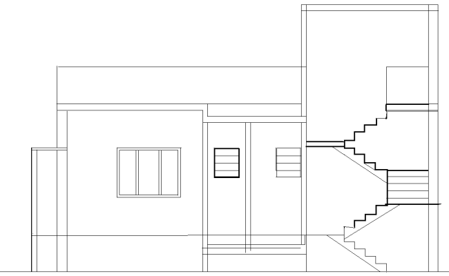House Section Layout Design in AutoCAD DWG File Format