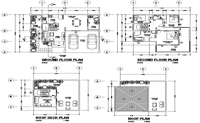 Residential house floor plan detail in DWG AutoCAD file