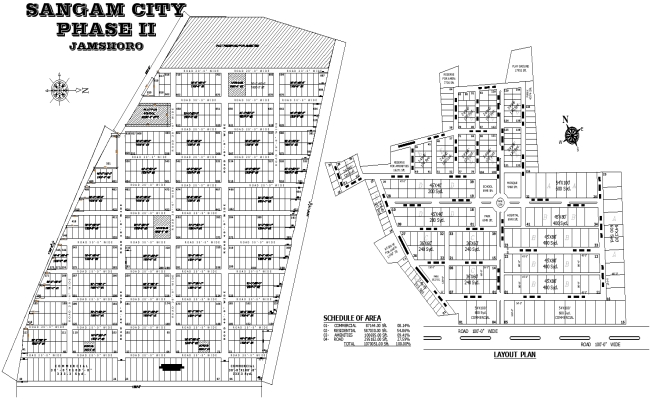 Housing Plot Scheme Layout Details DWG File | Cadbull