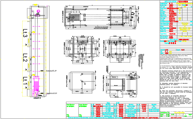 Industrial Lift Manufacturing Design in AutoCAD DWG File