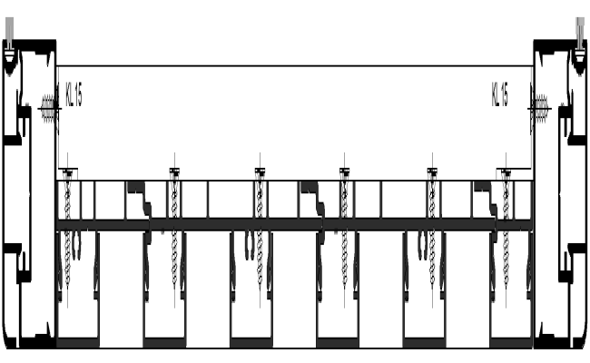 Iron Nail layout plan for Machine Detail DWG AutoCAD file