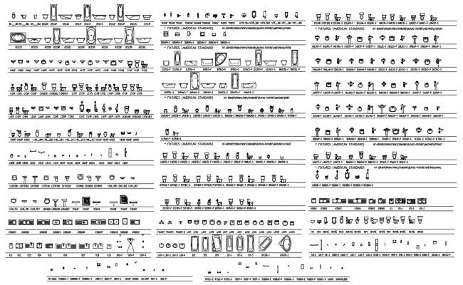 Kitchens and Bathrooms Furniture Cad Blocks AutoCAD File