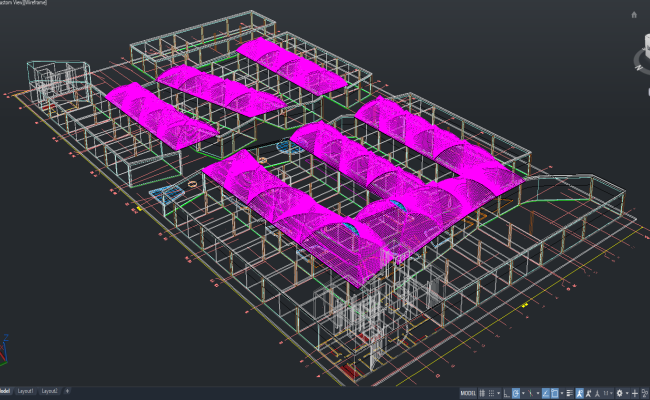 Exhibition Area 3D Architecture Design DWG | CadBull 