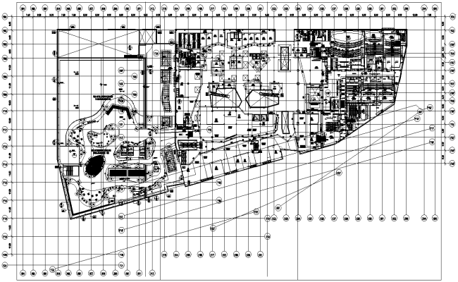 Layout Plan Of Food Court Detail DWG AutoCAD file