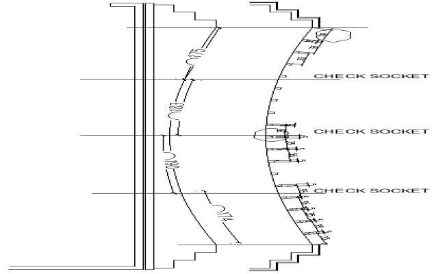 Lighting detail for Socket DWG AutoCAD File