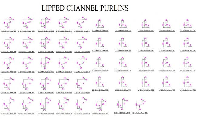 Lipped Channel Purlins