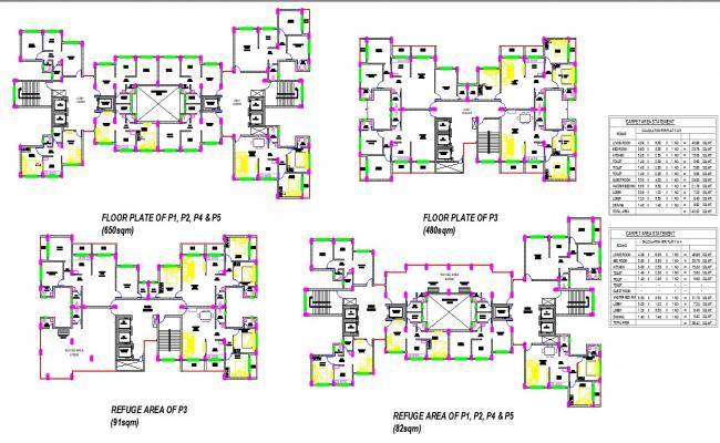 High Rise Building Plan In AutoCAD File