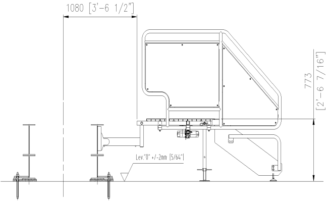 Machine tool Elevation Detail DWG Autocad file
