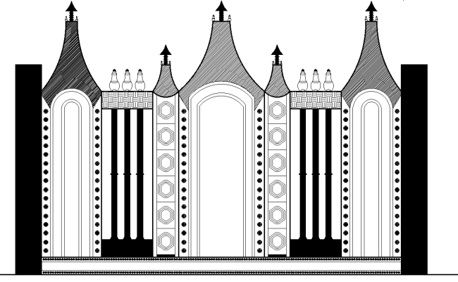 Main Gate Layout Architectural Drawing | AutoCAD DWG Download File 