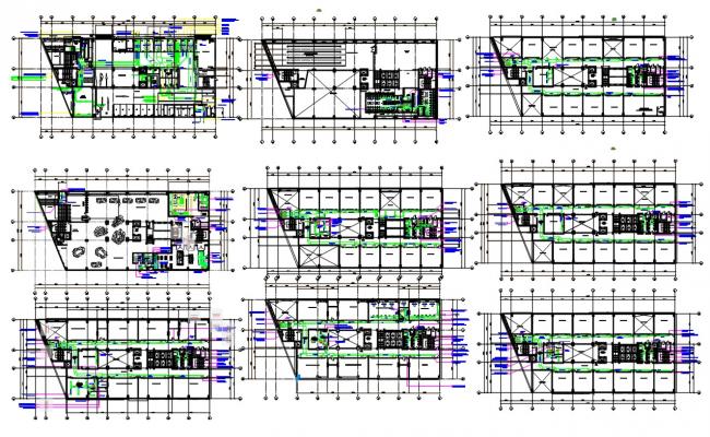 Mechanical factory 1st Floor plan to 8th floor plan