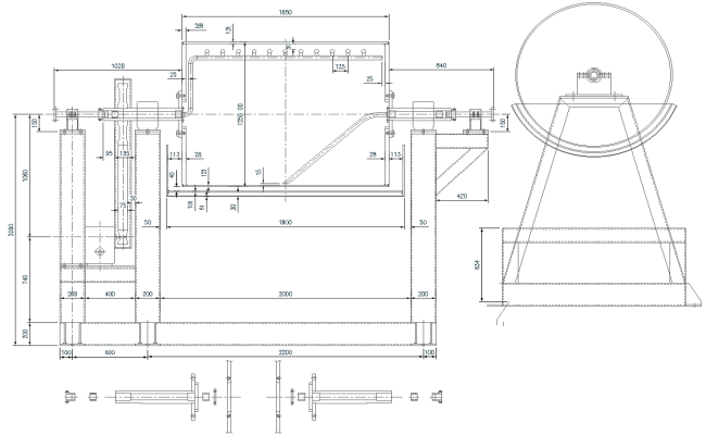 Mechanical Assembly Drawing for Industrial Equipment AutoCAD DWG