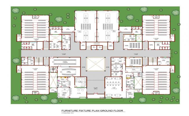 Download Medical College Ground Floor Plan AutoCAD DWG PDF File