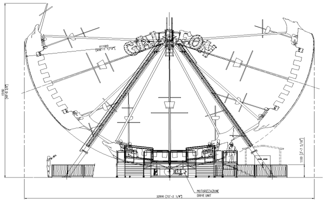 Merry go round side elevation Detail DWG AutoCAD file