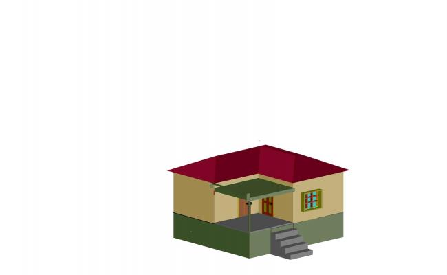 Mini house 3D model