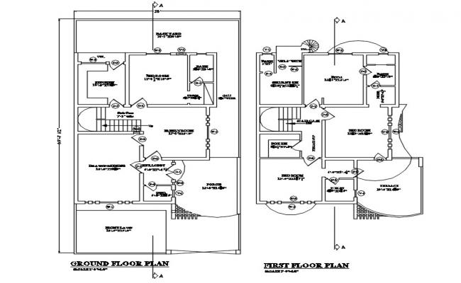 Modern House Plans DWG File