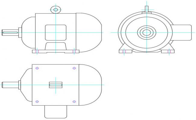 Motor Drawing Free DWG File