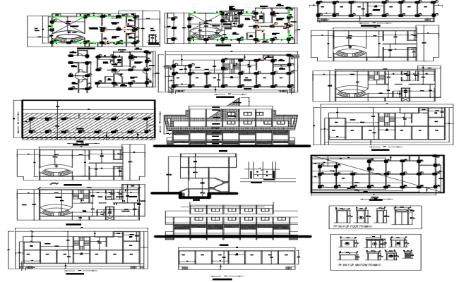 Multi?Story Residential House Plan in AutoCAD DWG File