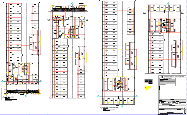 Residential Apartment Building Parking Plan with DWG File