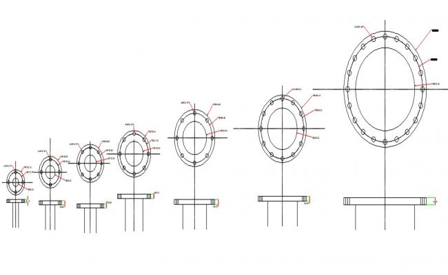 Nozzle Drawing Free CAD Blocks