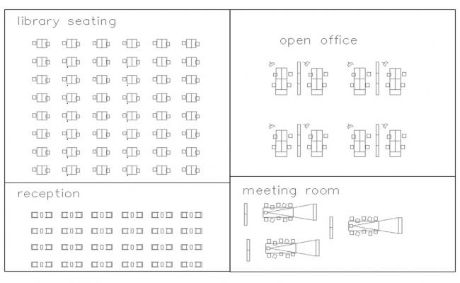 Office Furniture - Clean Drawing