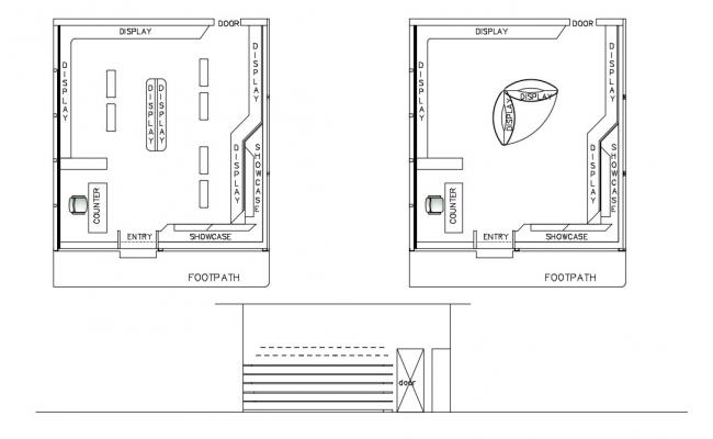 Office Room Layout Free DWG File