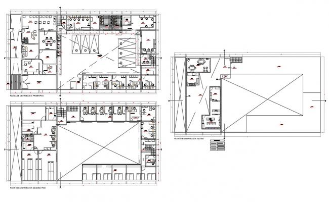 Office Building Floor Plans Examples DWG