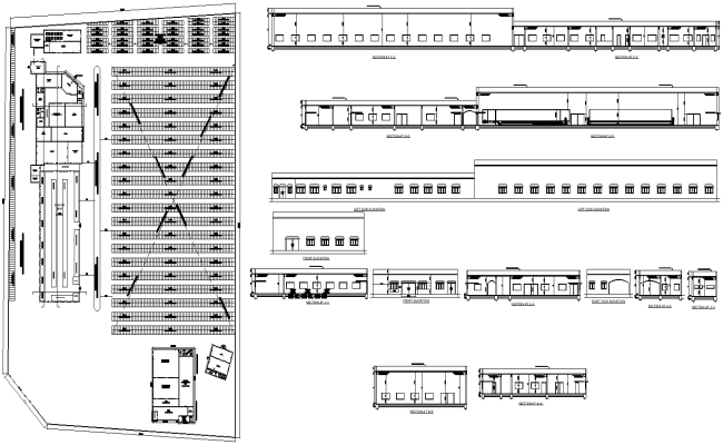 Office Layout CAD Design with Elevation Details | DWG Download