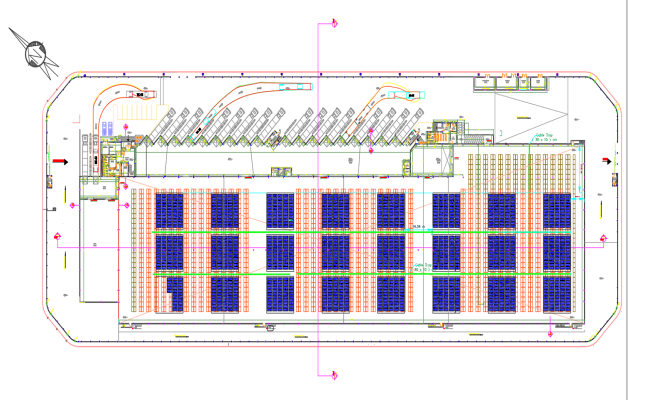 Pharma Solar System Installation in AutoCAD DWG Format