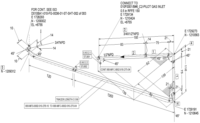 Piping Connection Plan Details AutoCAD DWG File