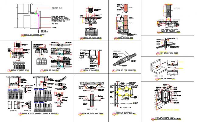 Plumbing Miscellaneous CAD Drawing 