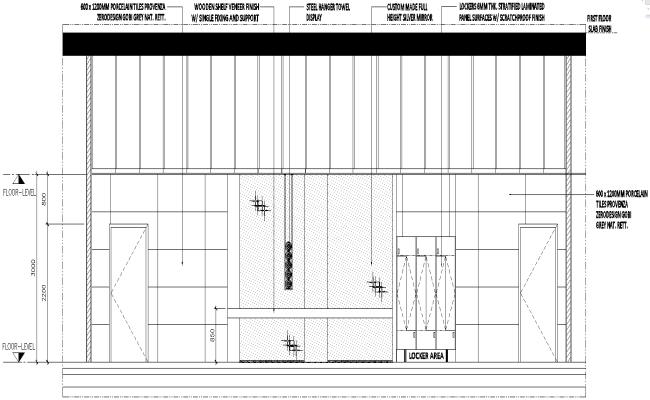 Porcelain tiles provenza zero design gobi grey details dwg autocad drawing .