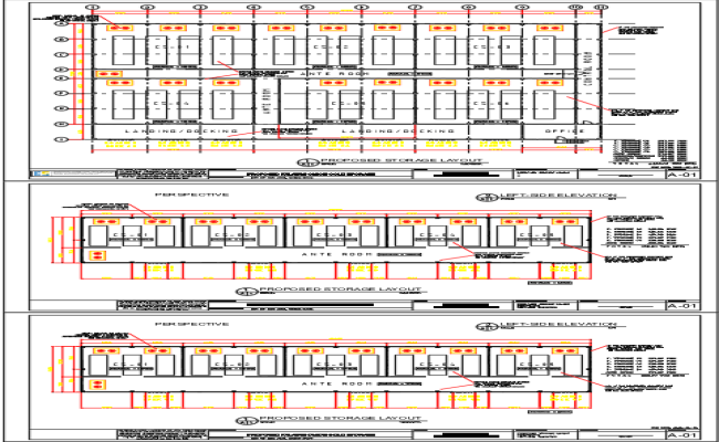Proposed Storage Warehouse Layout of CAD Drawing File