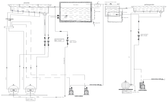 Pump Installation Diagram Layout AutoCAD DWG File