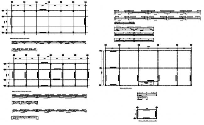 RCC Beam CAD Blocks Drawing 