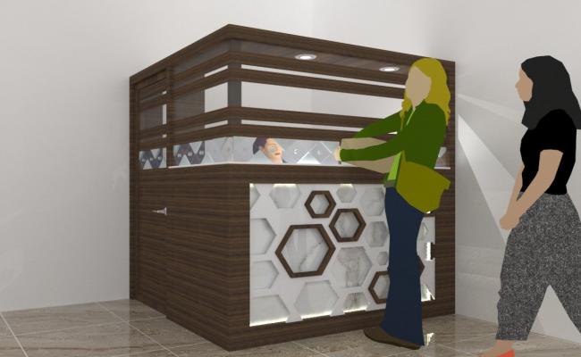 Reception desk and Cash counter