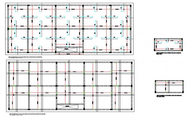 Reinforcement Plan Of Ground Floor Slab Top And Bottom Bars