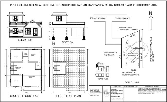 Residential house plan cad files download free