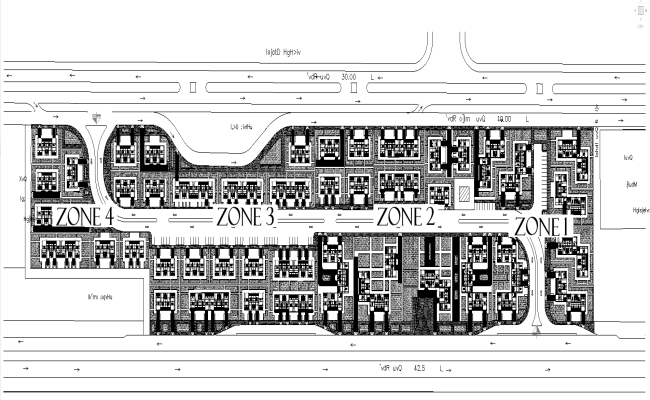 Residential Building Layout Plan Design AutoCAD DWG File 