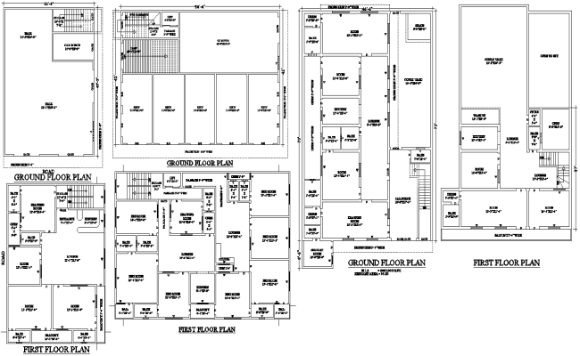 Residential House Design Layouts AutoCAD BLocks DWG Download 