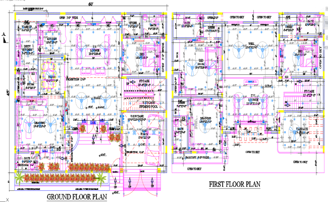 Residential House Electrical Details Plan – AutoCAD DWG Drawings