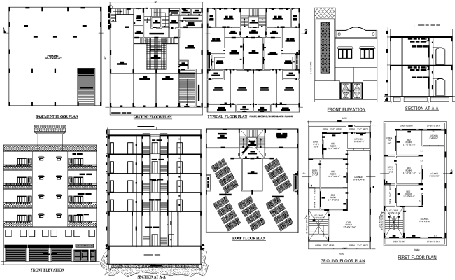 Residential House Floor Plan Layouts AutoCAD DWG File