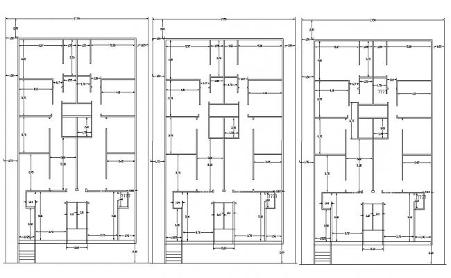 Residential House Floor Plan With Dimension Details