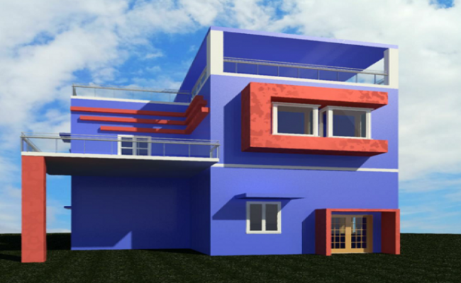 Residential House Plan 3D Design Free Download