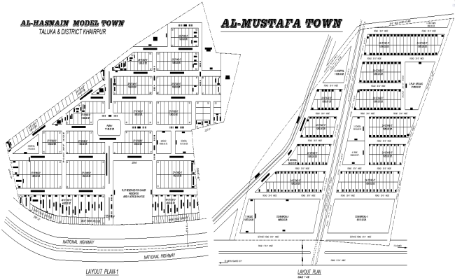 Residential Plotting Scheme Design AutoCAD DWG Download