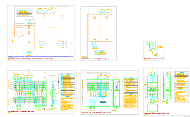 Residential electrical panel and metering layout in CAD file