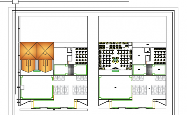 Restaurant plan DWG